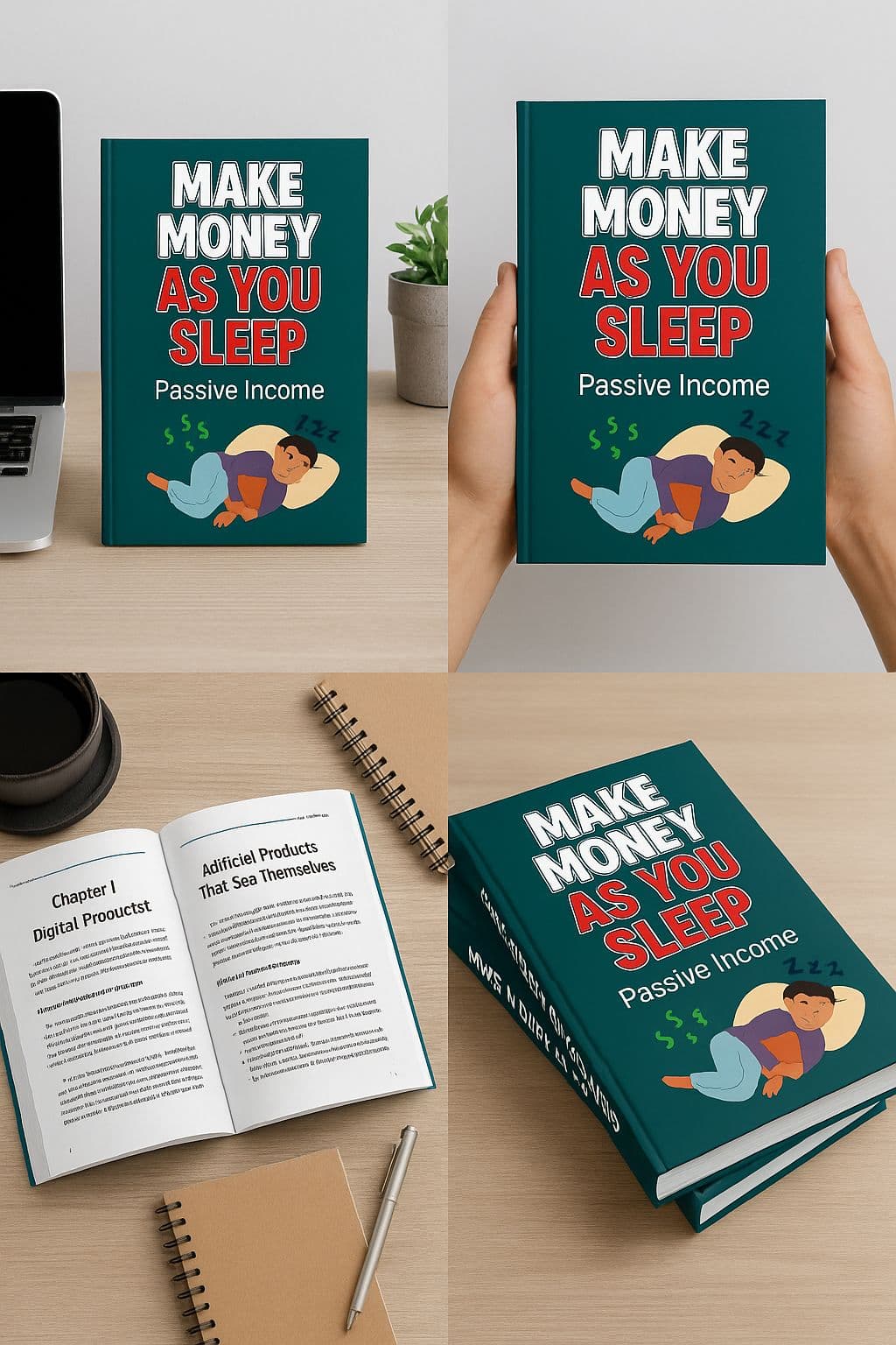 Make Money As You Sleep: Financial Freedom Guide - Passive Income Ebook (Digital Download)