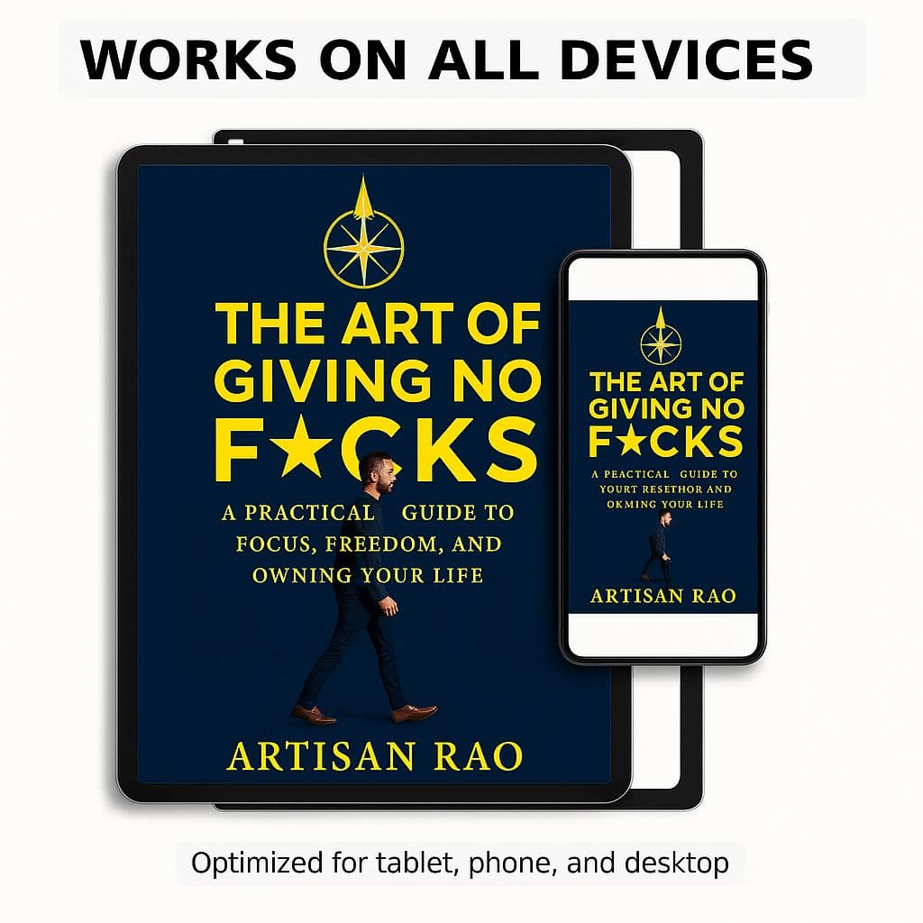 Self-Help Ebook: The Art of Giving No F*cks - Minimalist Mindset (Digital Download). - preview 3